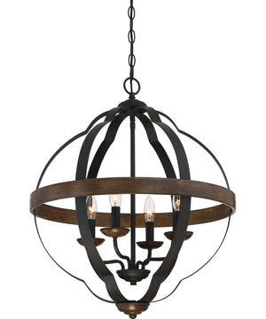 Siren 4-light Pendant Marcado Black