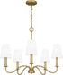 Beatty 5-light Chandelier Aged Brass