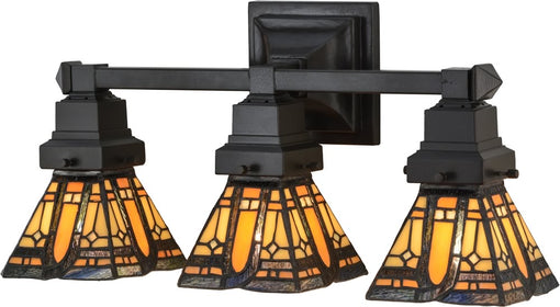 20"W Sierra Prairie Mission 3 Light Vanity Light