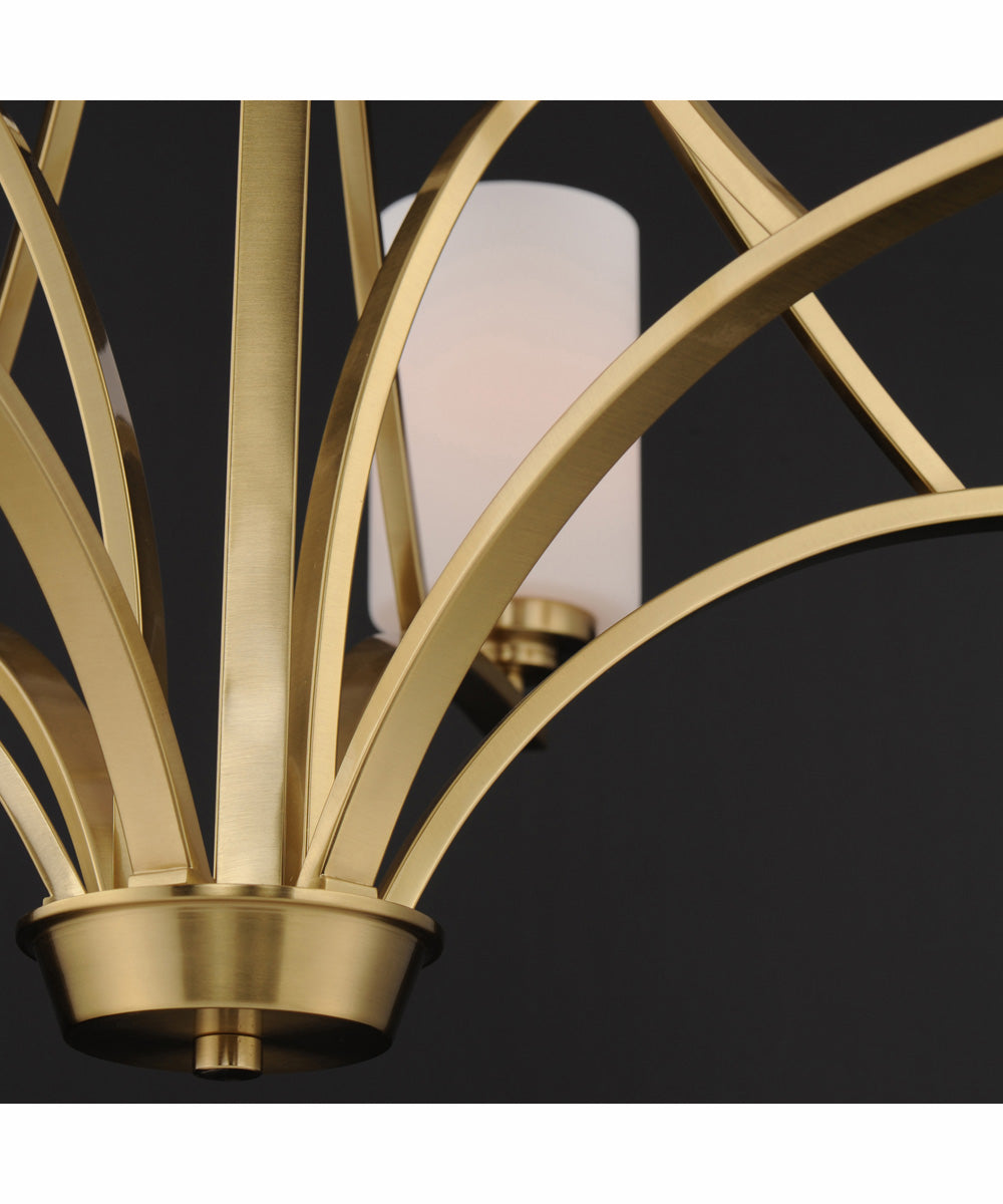 Deven 9-Light Chandelier Satin Brass