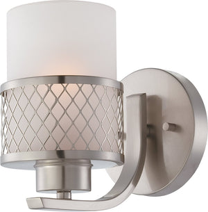6"W Fusion 1-Light Vanity & Wall Brushed Nickel