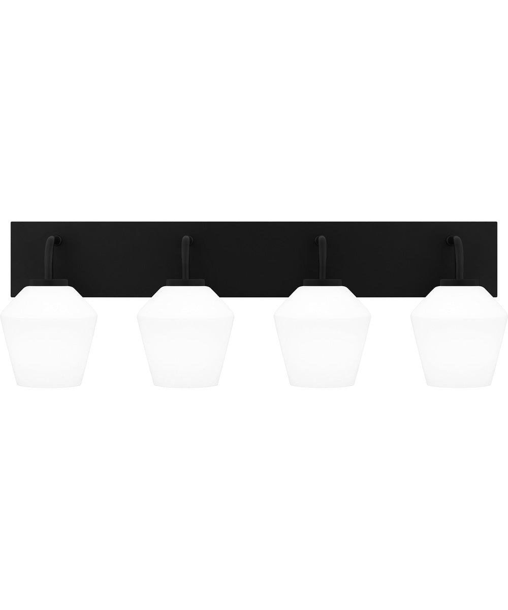 Nielson Extra Large 4-light Bath Light Matte Black