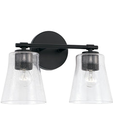 Baker 2-Light Vanity Matte Black