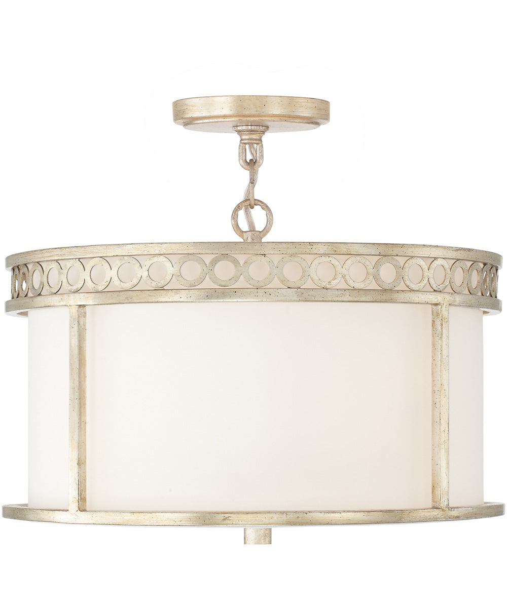 Isabella 4-Light Dual-Mount Semi-Flush/Pendant Mount In Winter Gold
