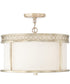 Isabella 4-Light Dual-Mount Semi-Flush/Pendant Mount In Winter Gold