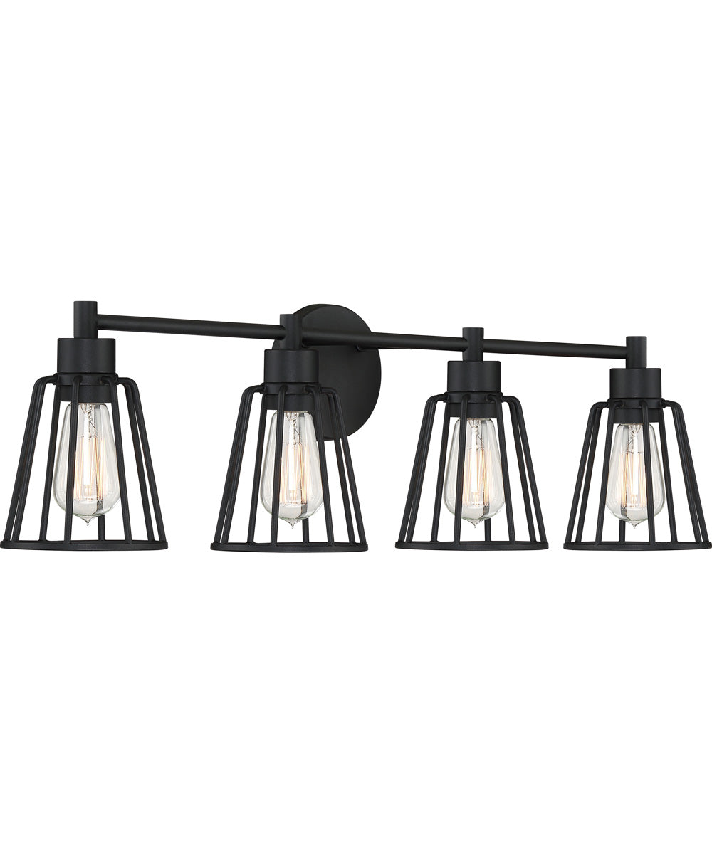 Atticus Extra Large 4-light Bath Light Earth Black
