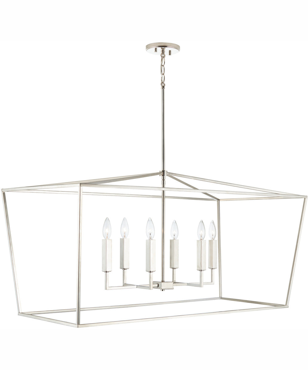Thea 6-Light Island Polished Nickel