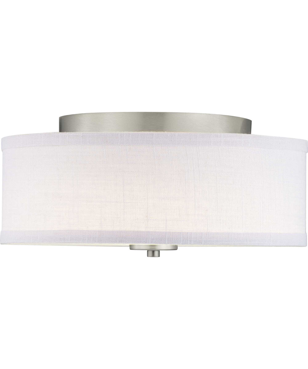 Inspire LED 13" LED Flush Mount Brushed Nickel