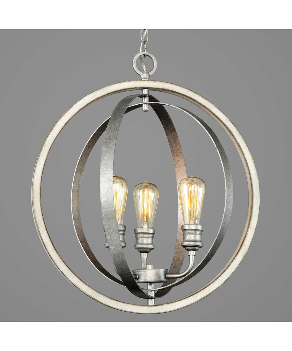 Conestee 3-Light Farmhouse Pendant Light Galvanized Finish