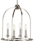 Seneca 4-Light Farmhouse Pendant Light Polished Nickel