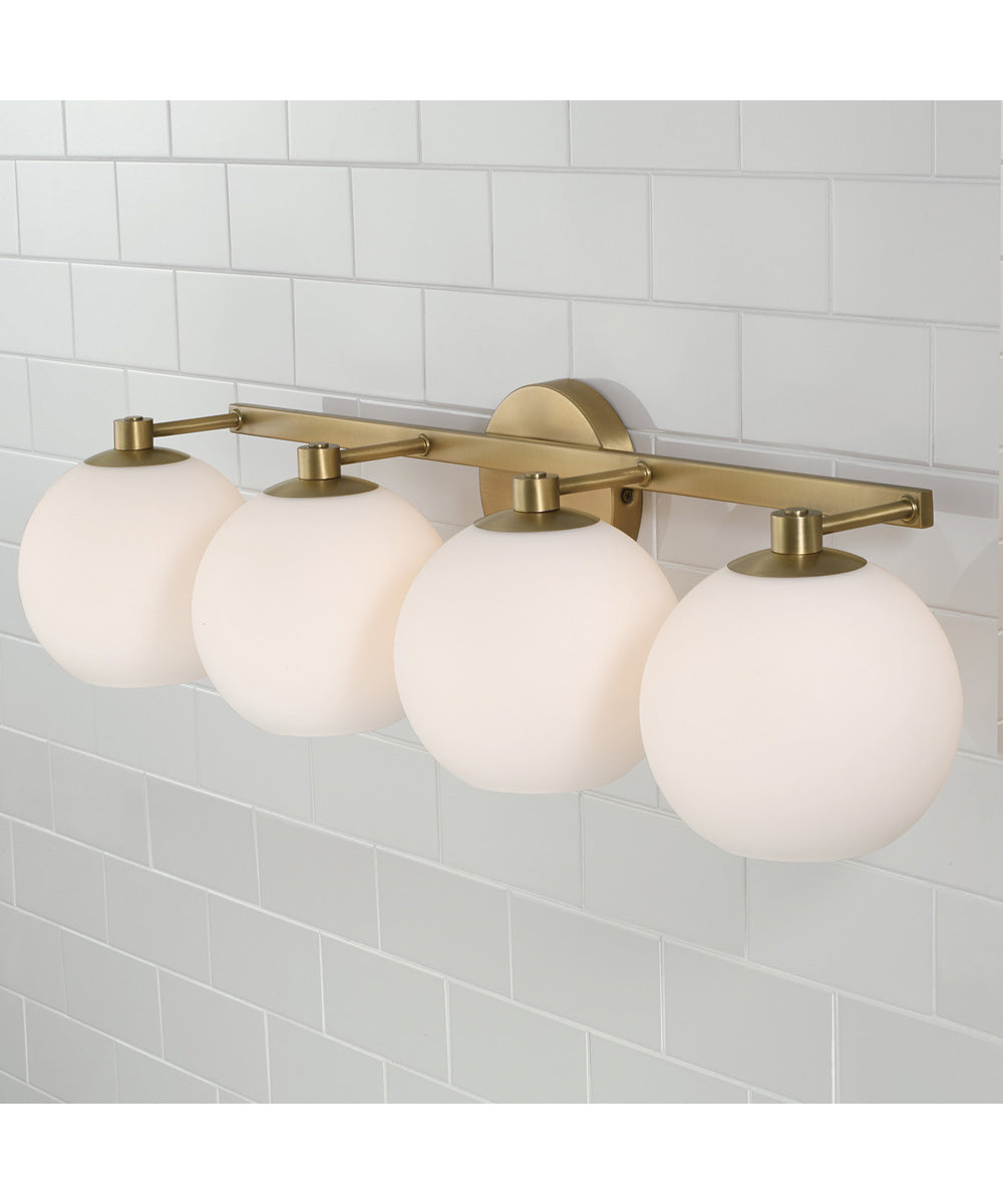 Ansley 4-Light Vanity Aged Brass