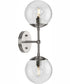 Atwell 2-Light Mid-Century Modern Wall Sconce Brushed Nickel
