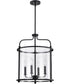 Yorktown 4-Light Pendant Matte Black