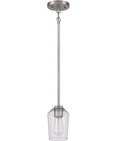 Shayna 1-Light Mini Pendant Brushed Polished Nickel