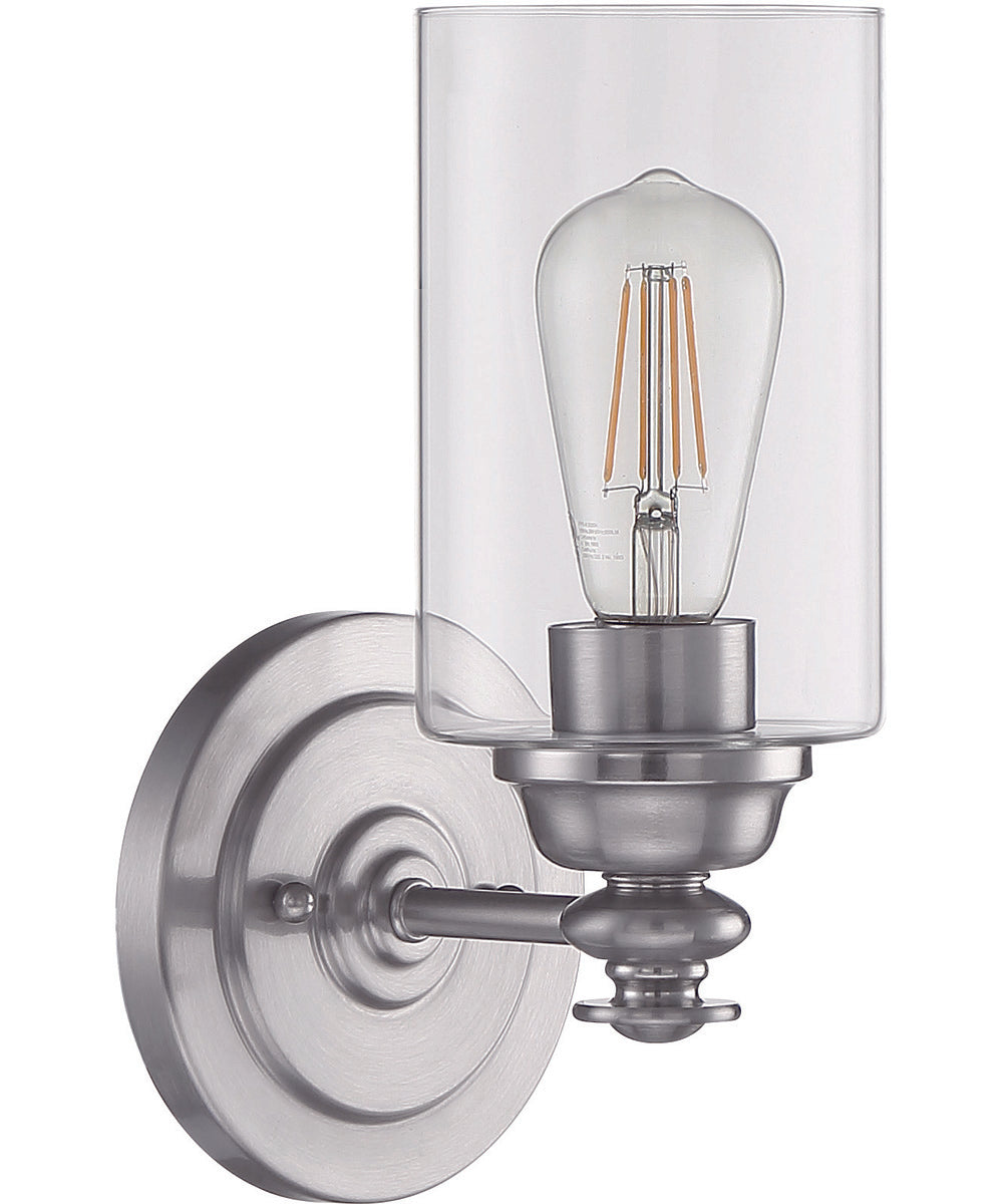 Dardyn 1-Light Wall Sconce Brushed Polished Nickel