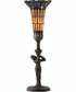 15" High Stained Glass Pond Lily Nouveau Accent Lamp