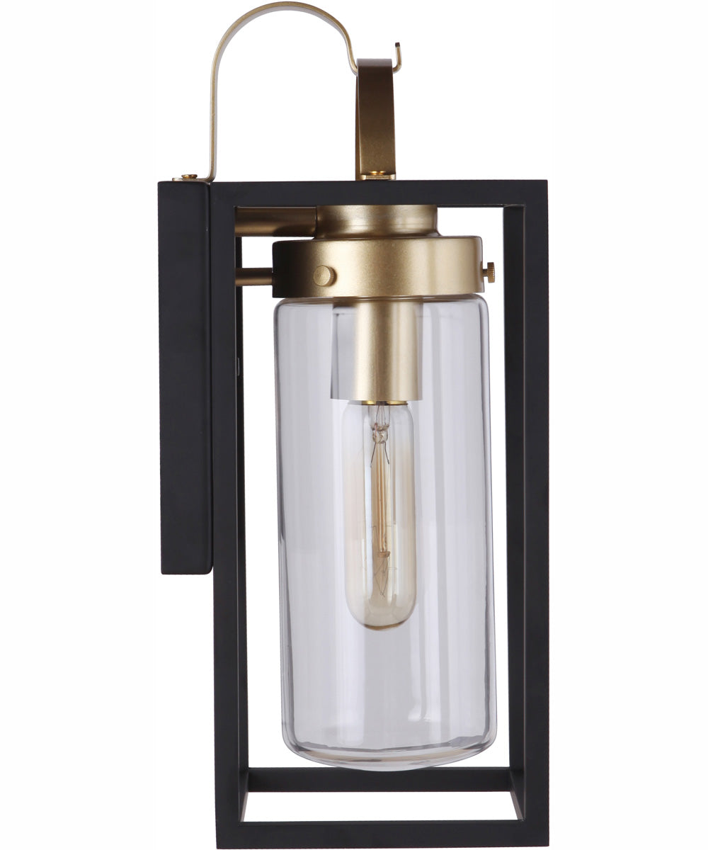 Neo 1-Light Outdoor Wall Lantern Midnight Satin Brass