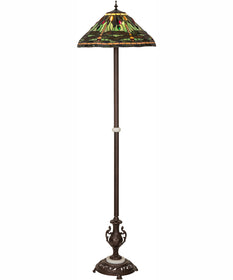 71" High Tiffany Dragonfly Floor Lamp