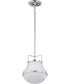 Valdora 1-Light Pendant Polished Nickel