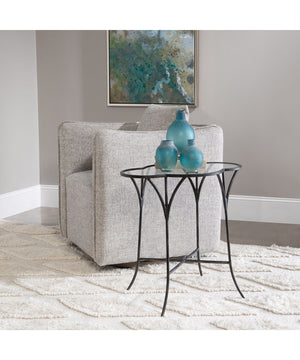 Adhira Glass Accent Table