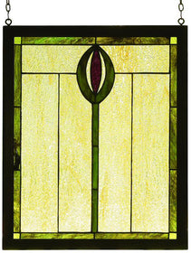 17"H x 14"W Spear Wood Frame Window