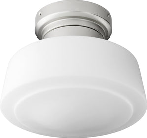 9"W Windmill 1-light LED Ceiling Fan Light Kit Satin Nickel