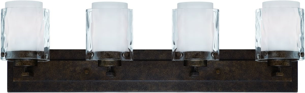 33"W Kenswick 4-Light Bath Vanity Light Peruvian Bronze