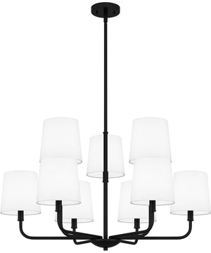 Gallagher 9-light Chandelier Matte Black