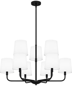 Gallagher 9-light Chandelier Matte Black