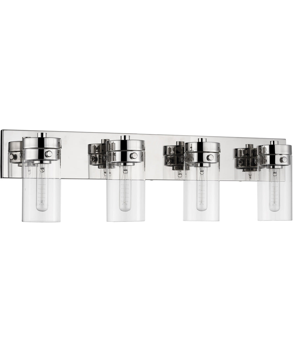 Intersection 4-Light Vanity & Wall Polished Nickel