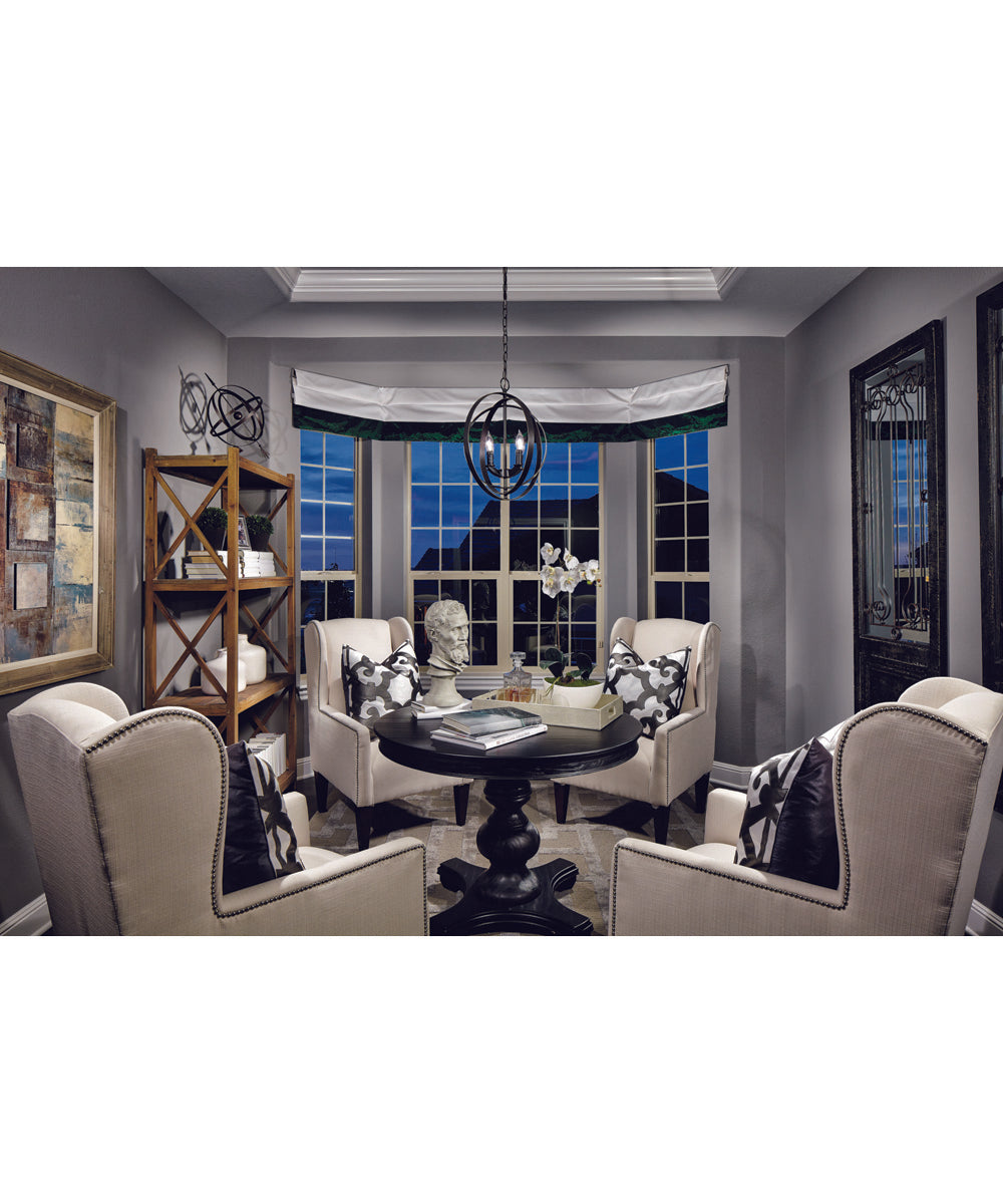 Equinox 4-Light Foyer Pendant Antique Bronze