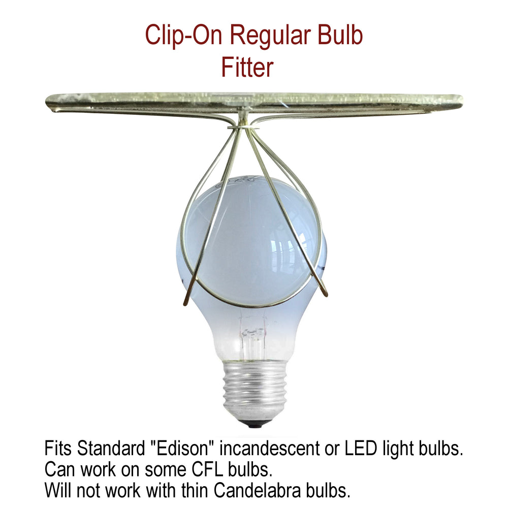 8"W x 7"H Empire Linen Edison Clip On Lamp Shade Light Oatmeal