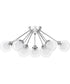 Spellbound 9-light Semi Flush Mount Polished Chrome