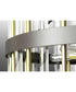 Orrizo 6-Light Clear Glass Luxe Chandelier Light Matte Black