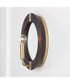Finn 1-Light Sconce Black Stain and Matte Brass