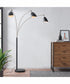Tanko 1-Light 3-Light Arch Lamp Antique Brass/Black