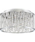 Crystal Cove Small 4-light Flush Mount Polished Chrome