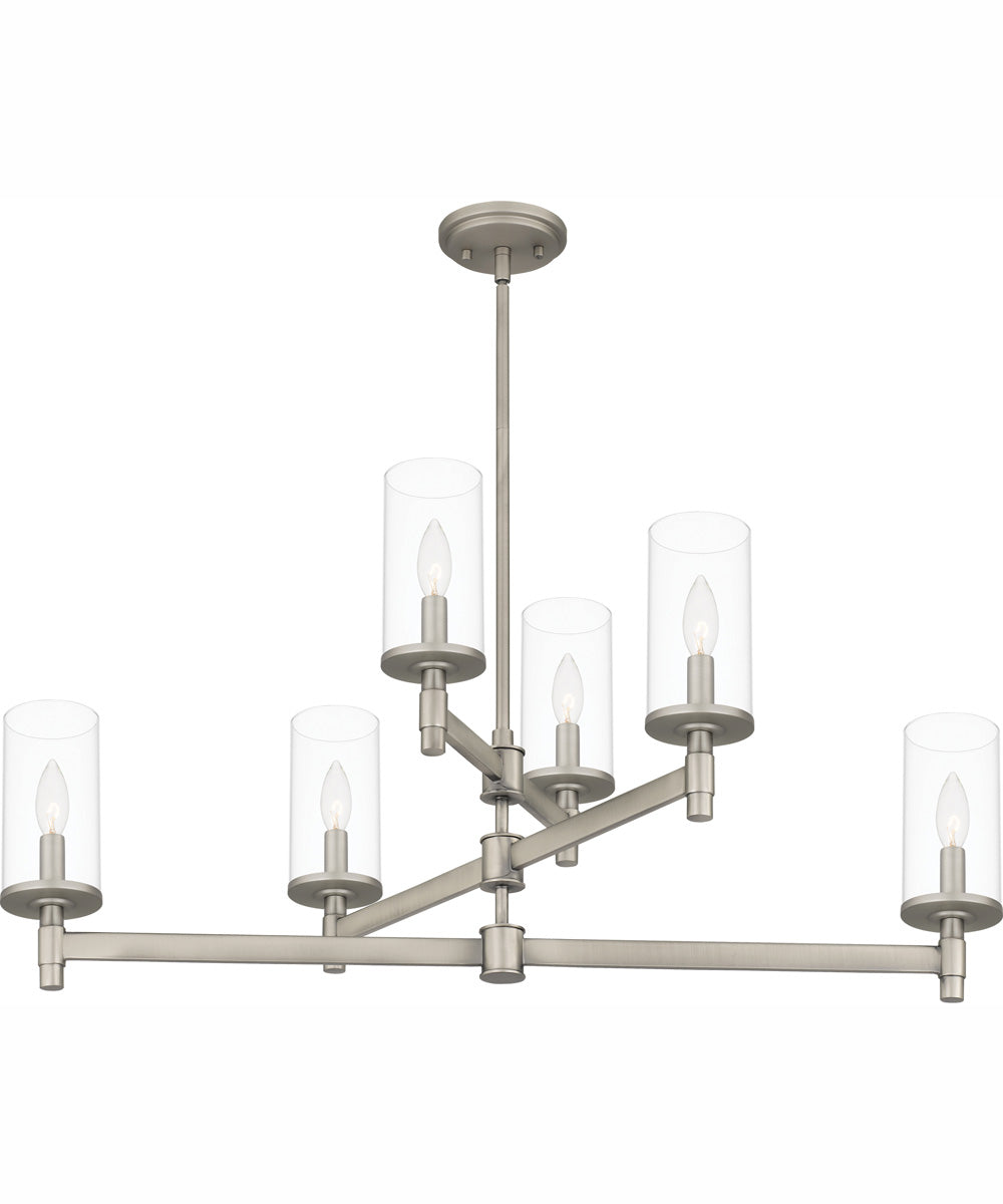 Quoizel Chandelier Medium 6-light Island Light Antique Nickel