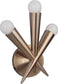 10"W Nova 3-Light Wall Sconce Satin Brass