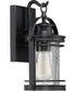 Booker Small 1-light Outdoor Wall Light Mystic Black
