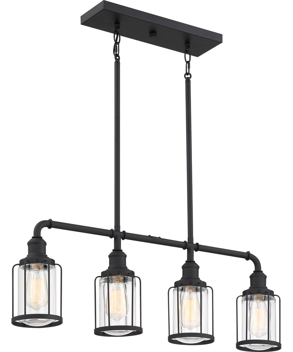 Ludlow 4-light Island Light Earth Black