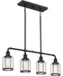 Ludlow 4-light Island Light Earth Black
