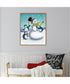 Framed Joyful Snowman by Josefina Canvas Wall Art Print (23  W x 28  H), Sylvie Maple Frame