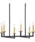 Blakely 6-Light Modern Chandelier Light Graphite