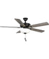 AirPro 52 in. 5-Blade Transitional Ceiling Fan with Light Matte Black