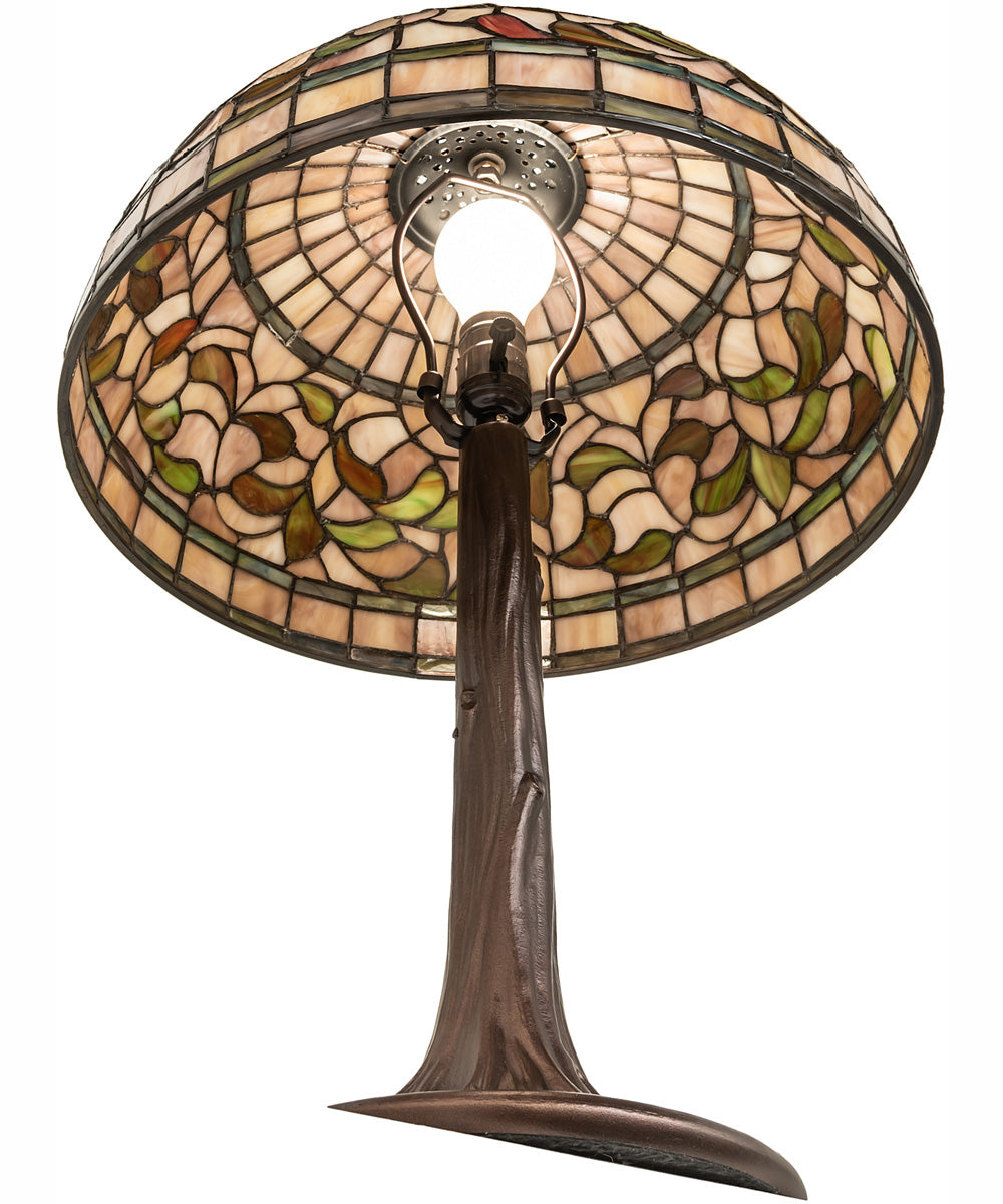 23" High Tiffany Turning Leaf Table Lamp
