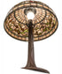 23" High Tiffany Turning Leaf Table Lamp