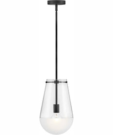 Beck 1-Light Small Pendant in Black