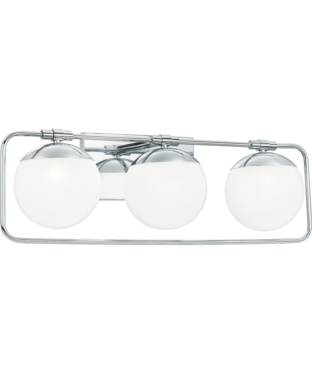 Padgett Large 3-light Bath Light Polished Chrome