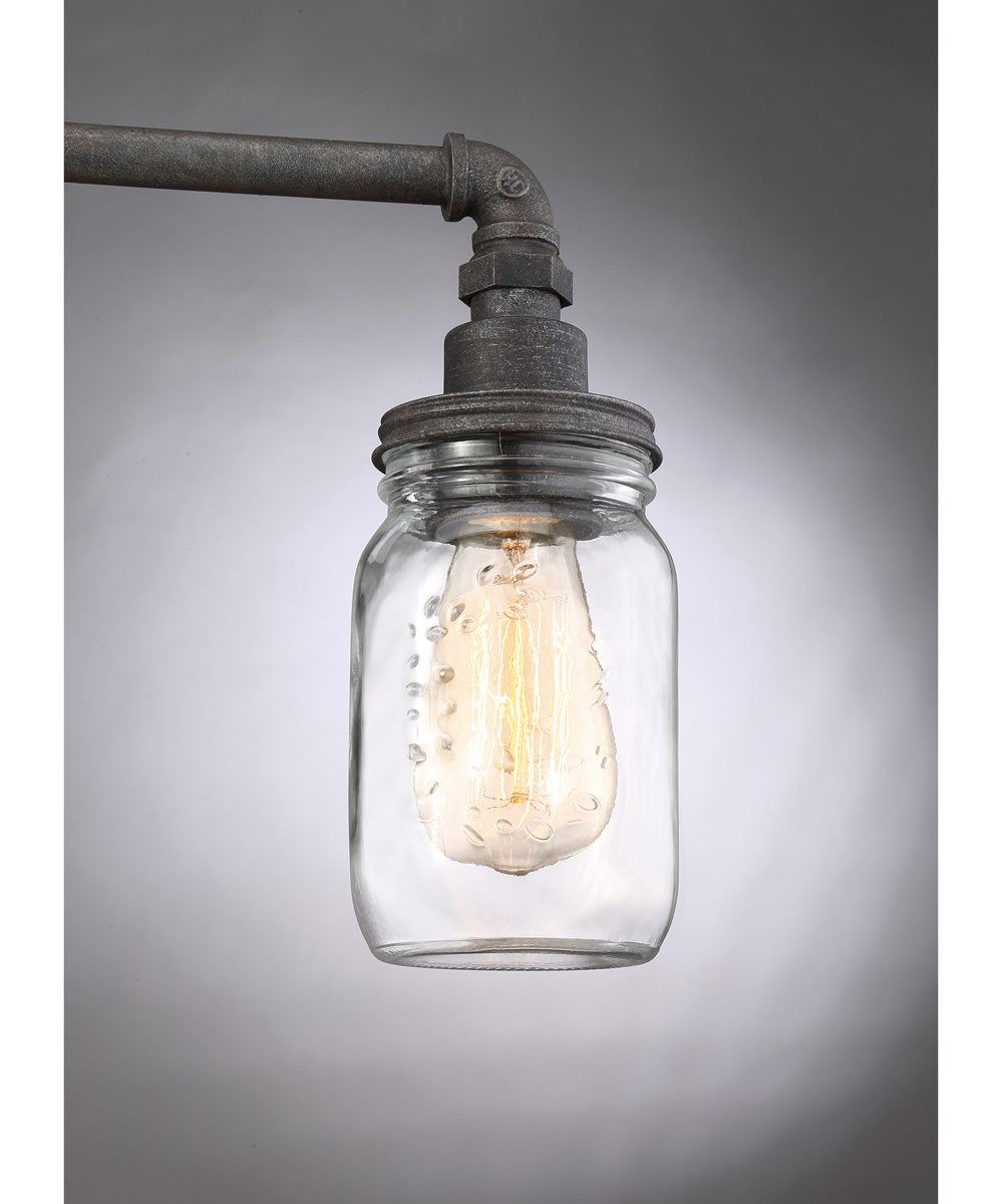 Squire Large 3-light Bath Light Rustic Black